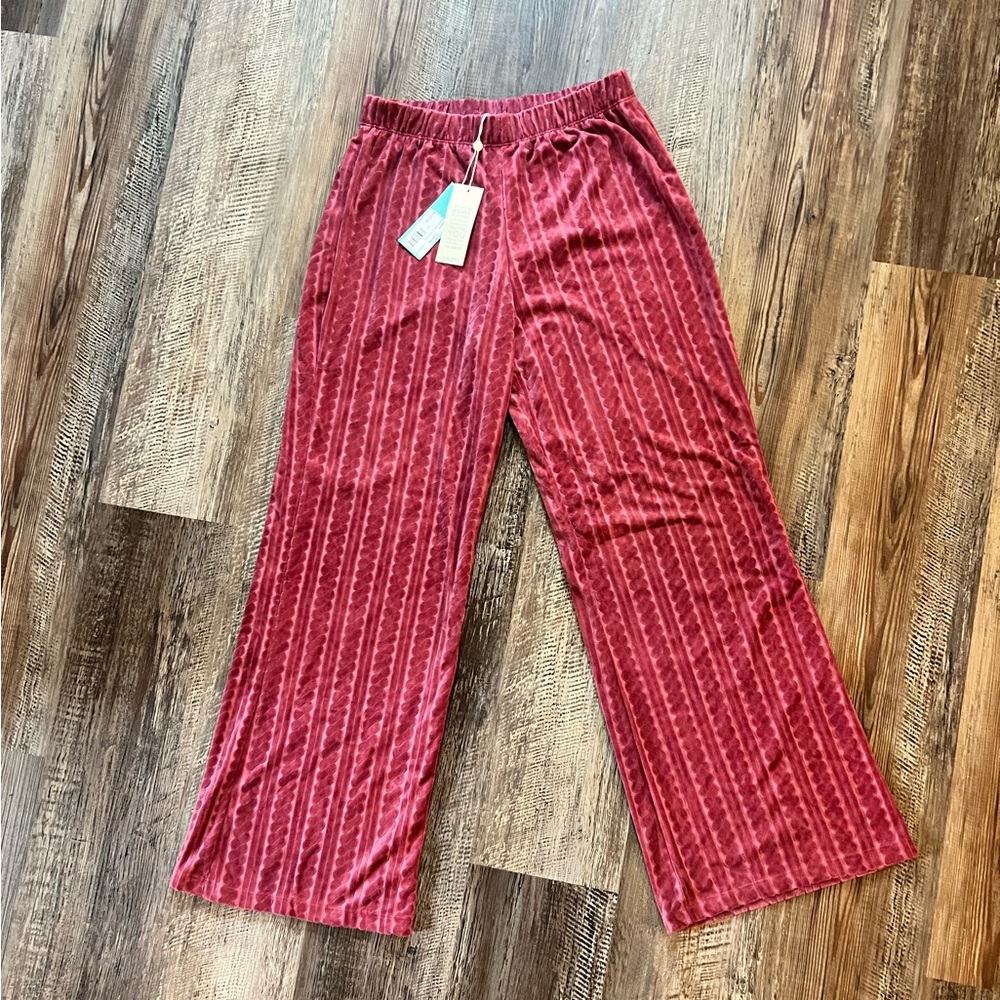 Shore Brand Pink Velour Pants